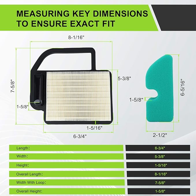 LTX 1045 Air Filter Tune up Maintenance Kit for Cub Cadet LT1042 LT1045 LTX1040 LTX1042 LTX1045 RZT42 Toro 98018 LX420 LX460 Lawn Mower