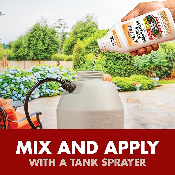 Spectracide Weed And Grass Killer Concentrate 16 Ounces, Use On Patios, Walkways And Driveways