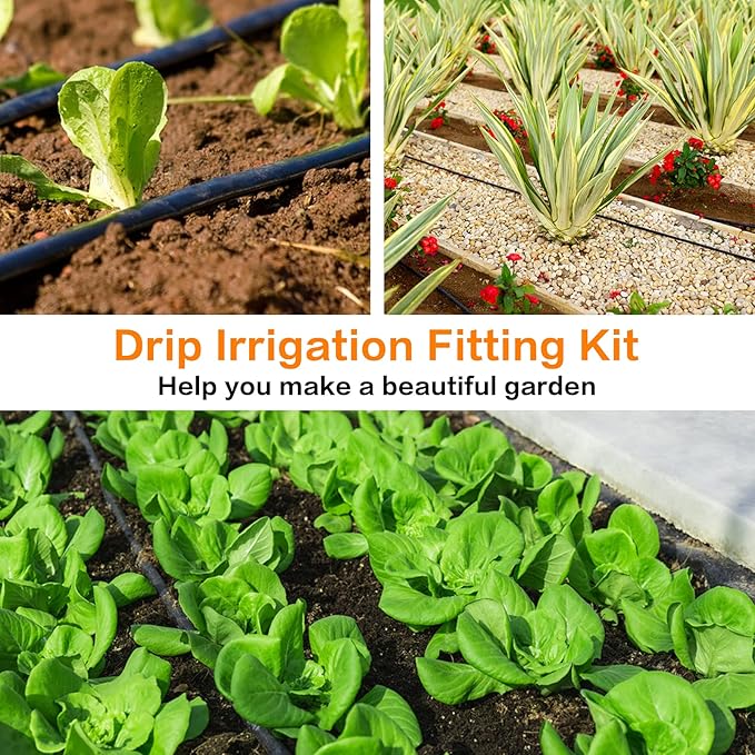 1/2 Inch Drip Irrigation End Plug, 18 Pcs Drip Irrigation End Closure Parts for 1/2" Drip Irrigation Tubing (17mm, 0.600" ID), Drip Line Goof Plug Connectors for Sprinkler Garden Lawn Systems