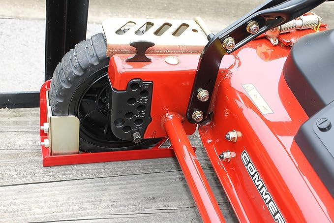 Jungle Jim's Jungle Boot to Secure Push and Some Commercial Mowers or Spreaders to Lawn and Landscape Trailer (SMALL - LOCKING)