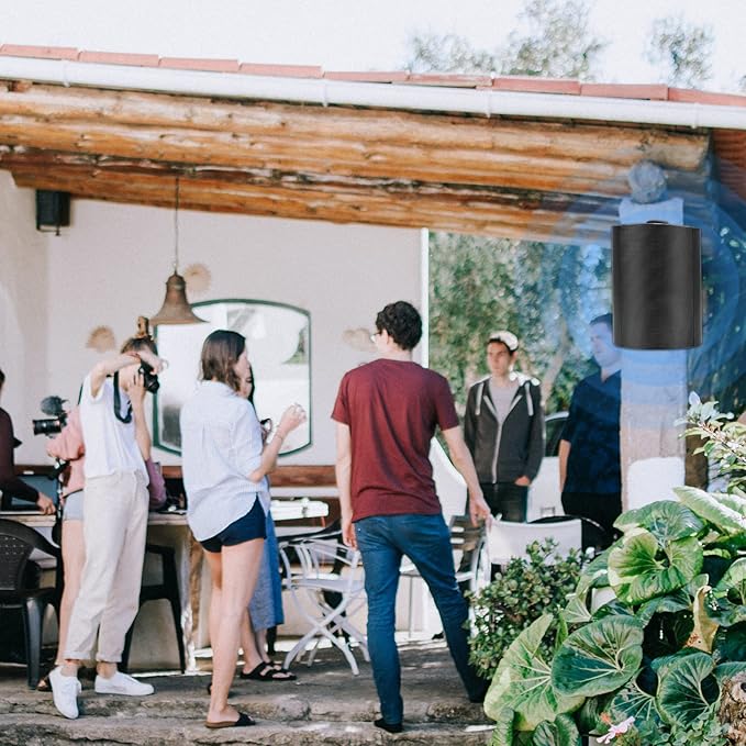 Herdio 6.5 Inch 400W Outdoor Speakers Wired Waterproof with Powerful Bass,Wall Mount Speakers for Patio Garage Covered Deck,All-Weather(Pair,Black)