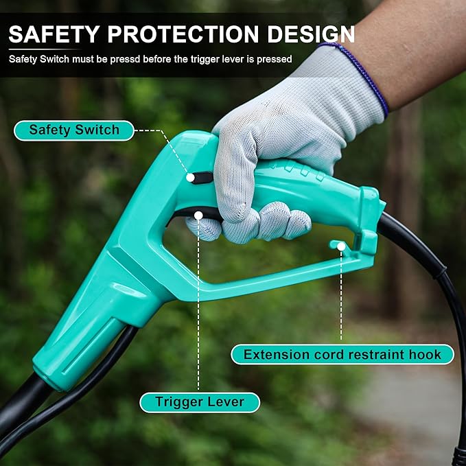 Tiller 13.5AMP Rototiller for Garden Corded Electric Tiller Garden Electric Cultivator 8Inch Depth 16Inch Width Tiller for Garden Yard