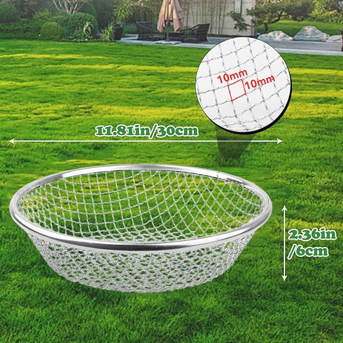 Soil, Sand, and Compost Sifter for Gardening – Sieve for Rocks, Dirt, and Organic Material – Fits 5-Gallon Buckets-3/8 in Aperture