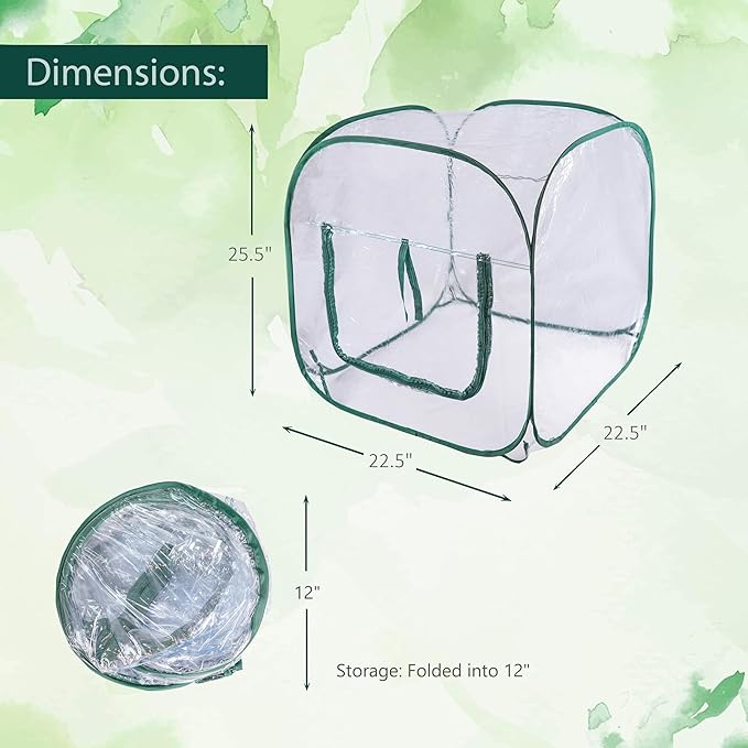 Medium Pop Up Greenhouse, Versatile Greenhouses for Outdoors or Indoor Greenhouse.