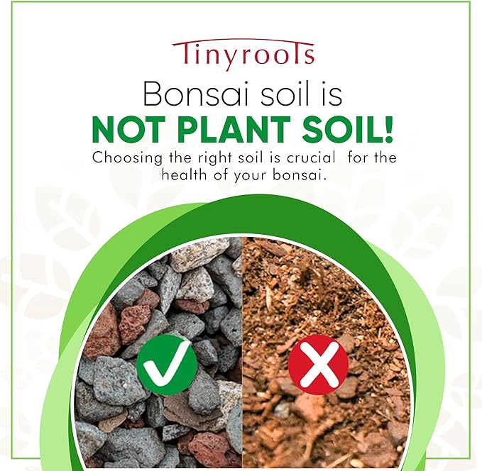 Tinyroots Bonsai Soil Mix - All Purpose Ready to Use Blend for All Varieties of Bonsai Trees, 4.5 Quarts
