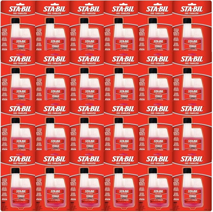 STA-BIL Storage Fuel Stabilizer | Keeps Fuel Fresh for 24 Months, Prevents Corrosion, Gasoline Treatment Additive that Protects System, Gas Stabilizer for Storage, 4 oz (24 Pack)
