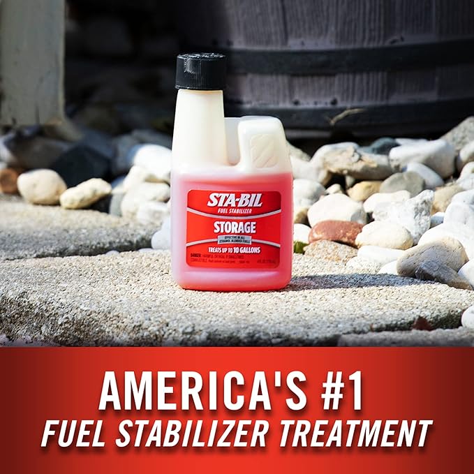 STA-BIL Storage Fuel Stabilizer - Keeps Fuel Fresh for 24 Months - Prevents Corrosion - Gasoline Treatment That Protects Fuel System - Fuel Saver - Treats 10 Gallons - 4 Fl. Oz. (22204) (Pack of 2)