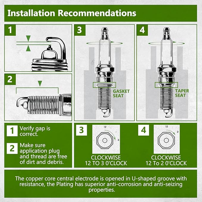 Replacement 692051 499608 Spark Plug for Briggs & Stratton Lawn Mower Models