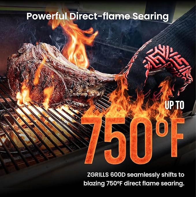 Z GRILLS Wood Pellet Grill Smoker with PID Controller, 8-in-1 Master Sear BBQ Grill, Auto Temperature Control, Huge Storage Cabinet Side Shelf with Tool Hooks, 572 sq in Cooking Area for Outdoor, 600D