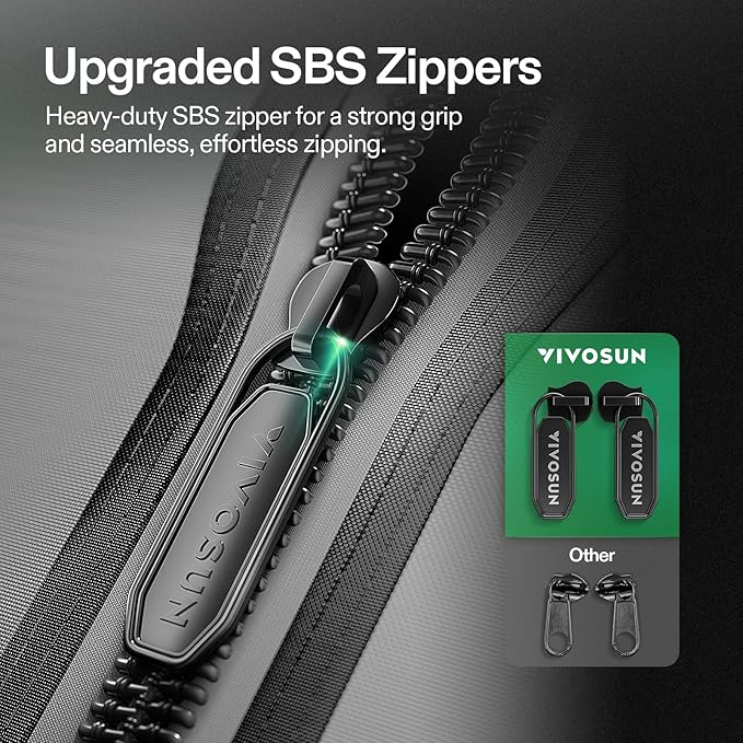 VIVOSUN G448 48"x48"x80" Grow Tent, 4x4 FT Advanced Gray Grow Tent with 22mm Thickened Poles, Observation Window and Floor Tray for Hydroponic Plants for VS4000/VSF4300