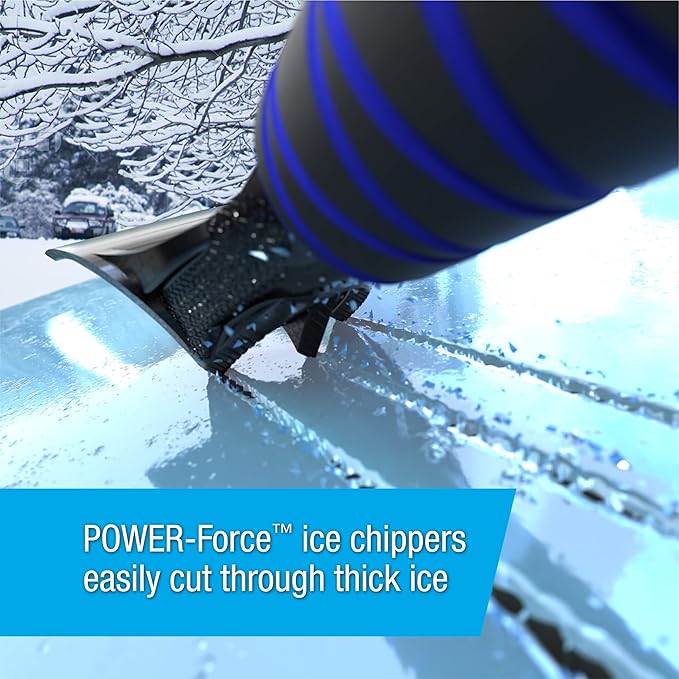 SubZero 14450 54” Power-Force Snow Broom and Ice Scraper Bundle for Car, Jeep, SUV, Truck