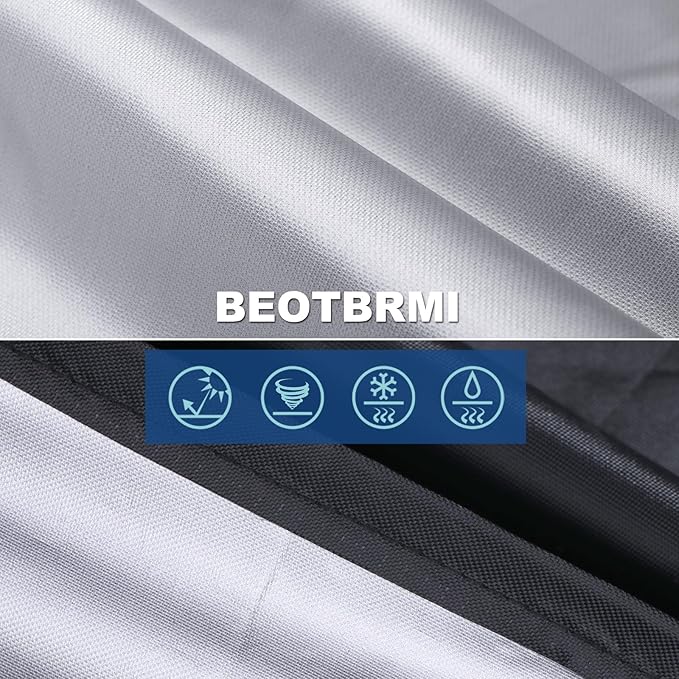 Grill Cover, Grill Covers for Outdoor 52 inch, Waterproof Protection, BBQ Grill Cover with Adjustable Straps, Oxford Fabric for Weber Spirit 200 and 300 Series