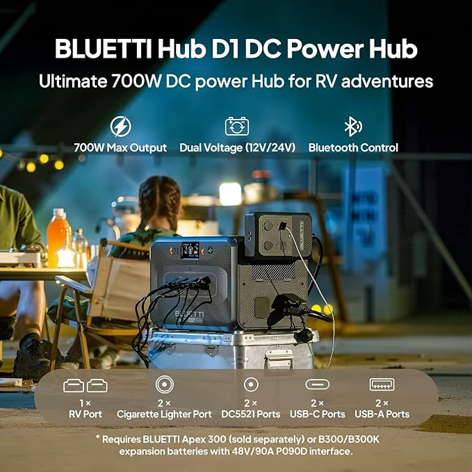 BLUETTI Solar Generator Apex 300 with Charger 1 (560W Alternator Charger), 2764.8Wh LFP Battery Backup with 6 3840W AC Outlets (7680W Surge), 5.5H RV Fast Charge, Ideal for Road Trips