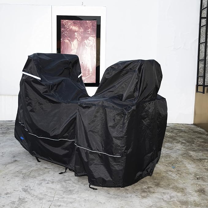 FENRIR 420D 90" INCH Motorcycle Cover Waterproof Outdoor Storage Compatible with BMW R1300GS R1250GS KTM Adventure Honda Africa Twin Nt1100 Yamaha Tracer Suzuki VStrom Kawasaki Versys Triumph Tiger