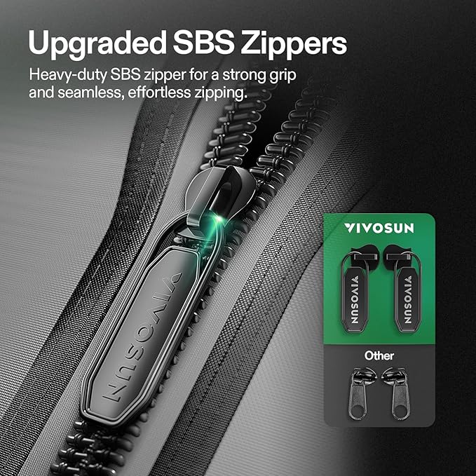 VIVOSUN G425 48"x24"x60" Grow Tent, 4x2 FT Advanced Gray Grow Tent with 19mm Poles, Observation Window and Floor Tray for Hydroponic Plants for VS2000