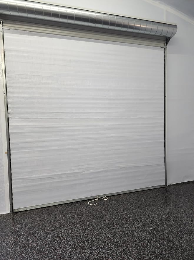 BlueTex Roll Up Garage Door Insulation Kit for Cooling Down Metal Buildings – Easy to Install Complete Insulation for 2 Garage Doors Up to 10'x10' or Large Single Door (10'x10' - 2 Doors)