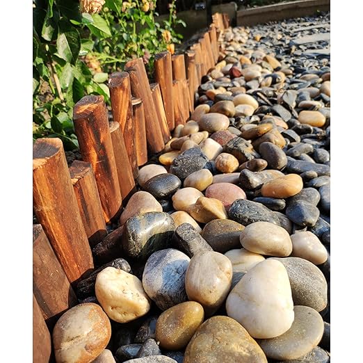 10 Pounds River Rocks for Landscaping, 2-3 inch Polished Pebbles for Indoor Plants, Decorative River Stones for Planters Vase Aquarium Rocks and Garden Rocks