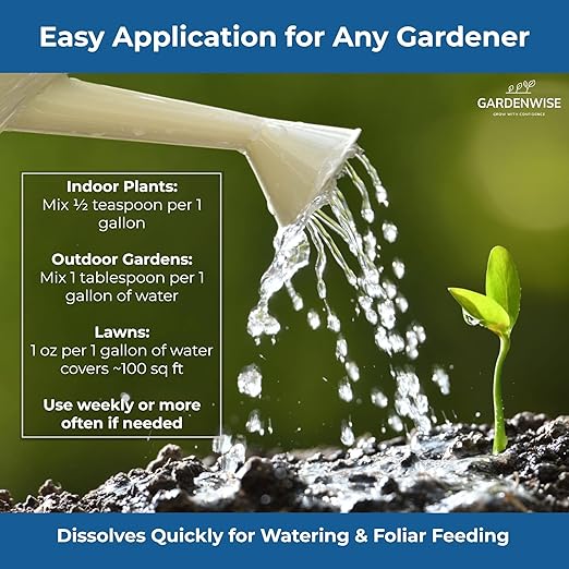 20-20-20 Water-Soluble Fertilizer β Powder for Liquid Plant Food for Indoor & Outdoor Plants, Orchids, Vegetables, Lawns, Flowers β 20 20 20 Fertilizer 4 Quarts (8 lbs)