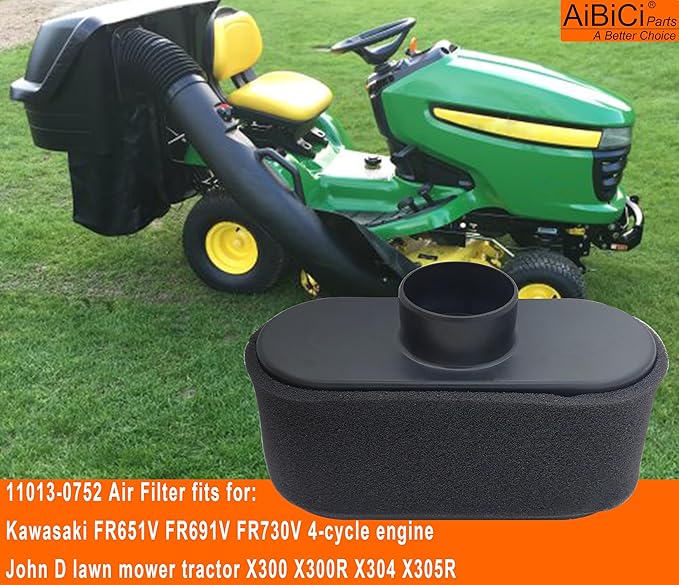 FR651V Air Filter for Kawasaki FR691V FR730V FS481V FS541V FS600V FS651V FS691V FS730V Engine Lawn Mower tractor, with Pre Filter Fuel filter tune up kit, Replace 11013-0752