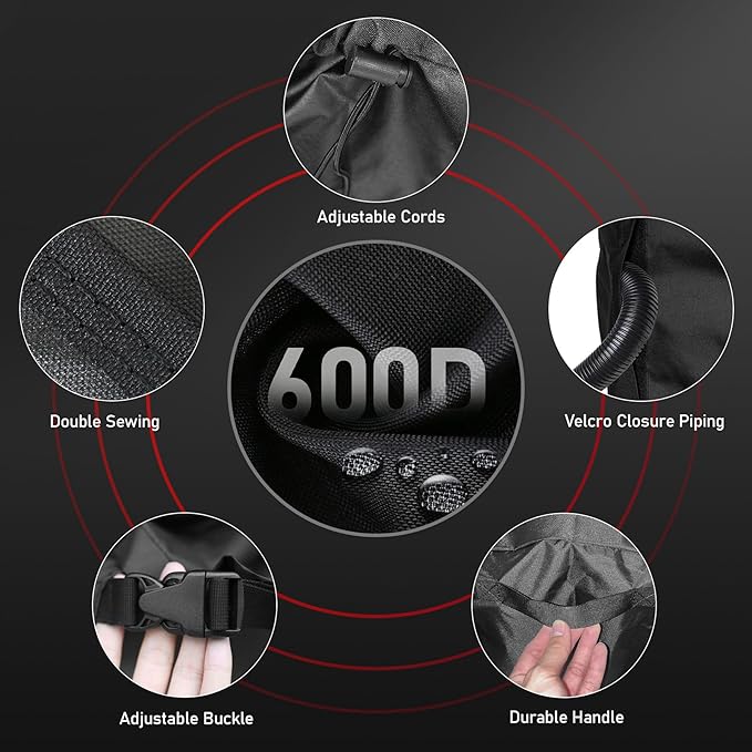 Zettum Air Conditioner Cover for Outside Units 38 Inch - 600D Air Conditioning AC Covers Waterproof, Outdoor Winter Cover for Central AC Condenser, Swamp Cooler, Pool Heater, Heat Pump, HVAC and More