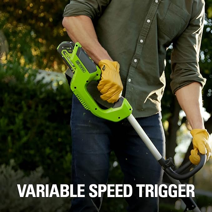 Greenworks 40V 12-Inch Cordless String Trimmer, Battery and Charger Not Included, BST4000