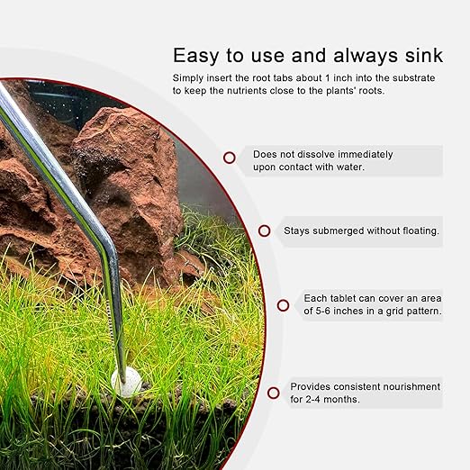 FZONE Root Tabs Freshwater Aquarium Plant Fertilizer 50-Count (1 Pack)