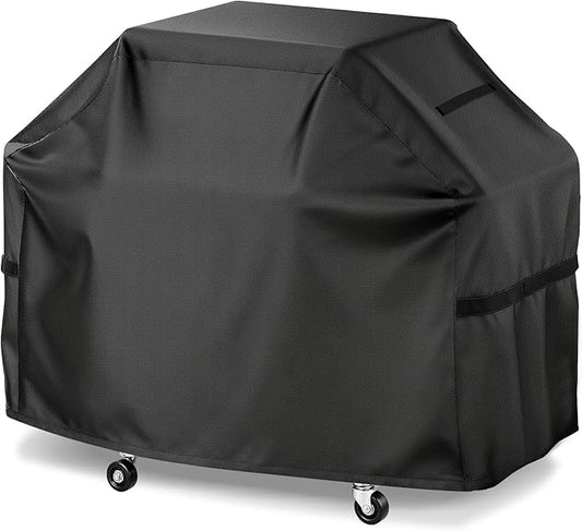 LBTING Grill Cover, 60-inch Heavy Duty 300D Oxford Waterproof Windproof UV Resistant BBQ Gas Grill Cover for Outdoor Barbecue Fit Most Brands Weber, Brinkmann, Char Broil, Holland