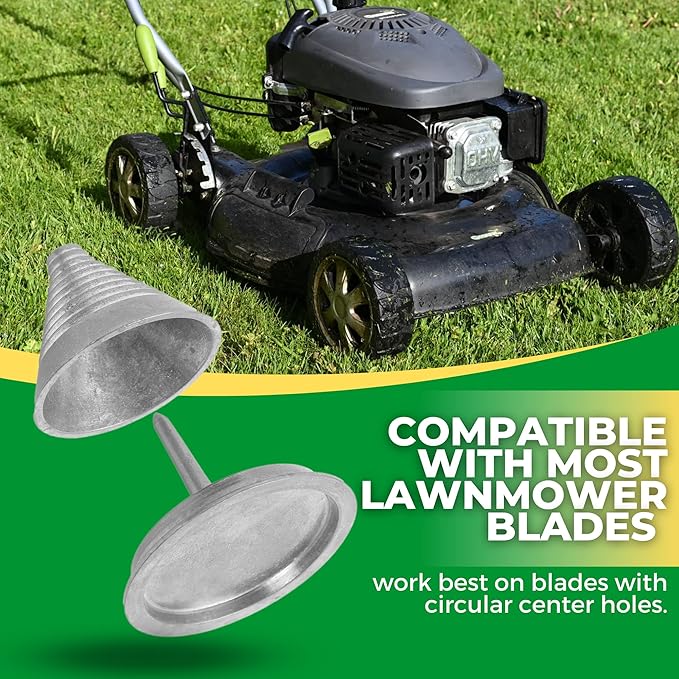 TonGass (2-Pack Metal Precision Blade Balancers for Lawn Mower Blade Sharpener Balances Blades After Sharpening Universal Design Lawn Mower Blades Balancer Lawnmower Accessories