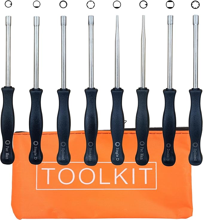 Carburetor Adjustment Tool Adjusting Screwdriver Tune-up Kit for Stihl 2 Cycle Small Engine fit Poulan Craftsman Husqvarna MTD Troy-Bilt Homelite Ryobi String Trimmer Weed Eater Pack of 8