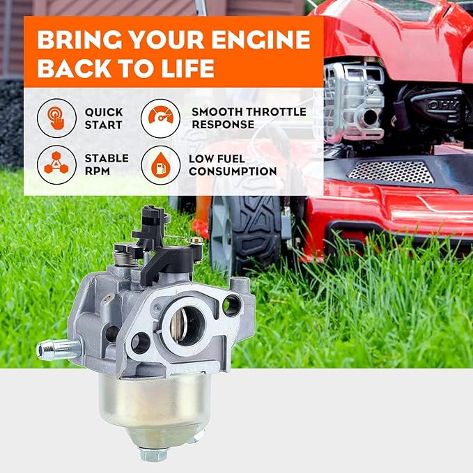 Hipa XT675 Auto Choke Carburetor Replace 14 853 55-S for Kohler XT650 XT675 Toro 20371 149CC Auto Choke Carb Engine Lawn Mower With Spark Plug Mounting Gasket