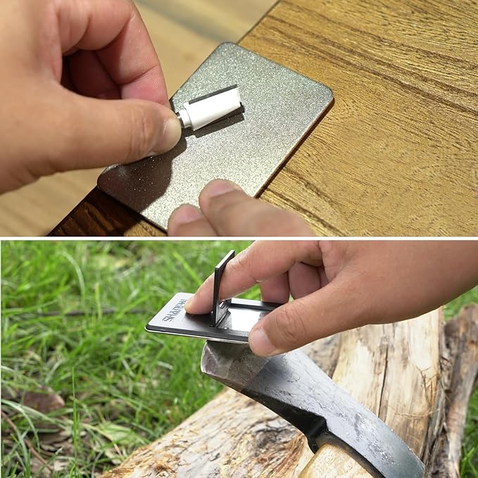 SHARPAL 116N Pocket Diamond Sharpening Card, Coarse(325)/Medium(600)/Fine(1200) Grit, Portable Multi-Tool Kit for Garden Tools, Survival Knives, Files & Blades