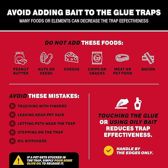 Catchmaster Max-Catch Mouse & Insect Glue Trap 36PK, Mouse Traps Indoor for Home, Sticky Pest Control Adhesive Tray for Catching Bugs, Non Toxic Bulk Unscented Glue Boards