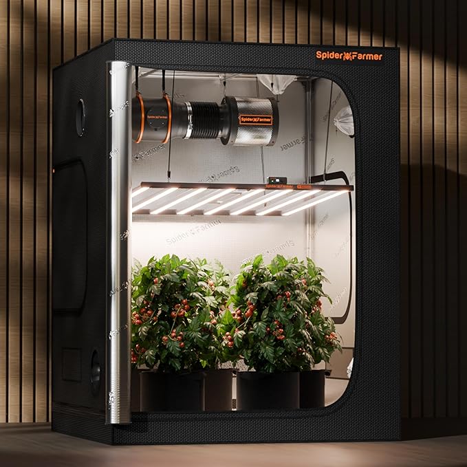 Spider Farmer G1000W Commercial Grade Cost-Effective 1000W LED Grow Lights, 2025 Upgraded App Remote Control, Vertical Farming Co2 Bar LED Growing Lamp, 4x4 & 5x5 Coverage