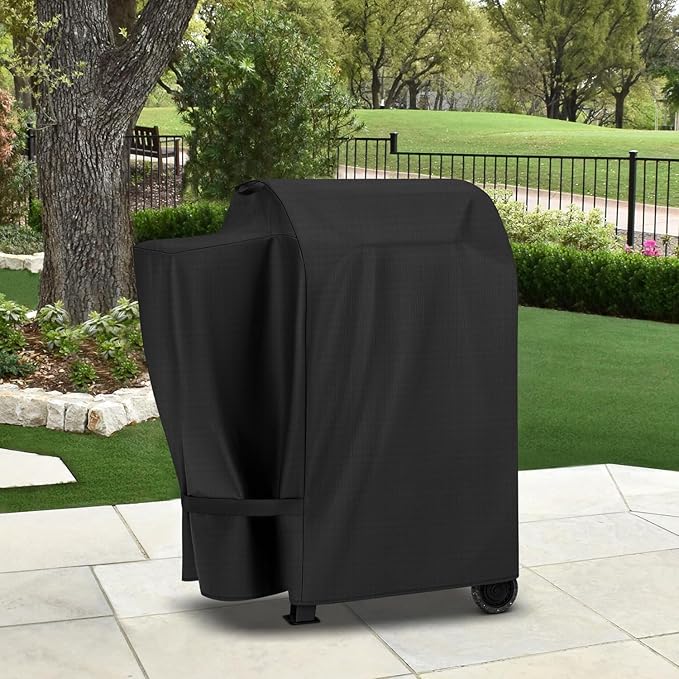 SunPatio Grill Cover Compatible with Pit Boss Lexington 500, Lexington 540, Pro 600 and Tailgater, Durable Waterproof Wood Pellet Grill Cover, UV & Fade Resistant Outdoor BBQ Smoker Protector