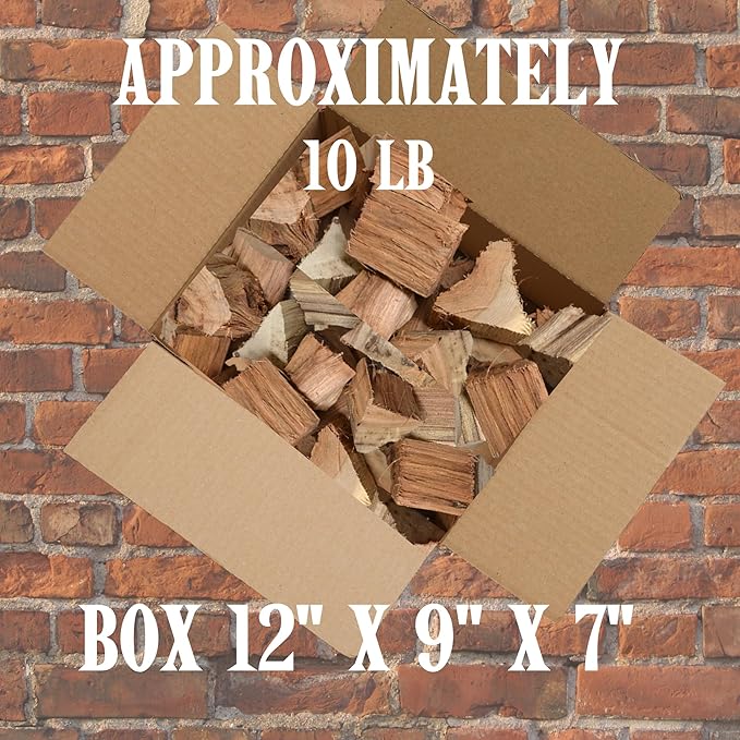 Cattleack Smok'in Tinder Wood Chunks for Smoking Meat, Elevate Your BBQ with Premium Grilling Chunks, Approx.10 lbs All-Natural Kiln-Dried Smoking Wood, Proudly from USA, Grill Like a Pro (Apple)
