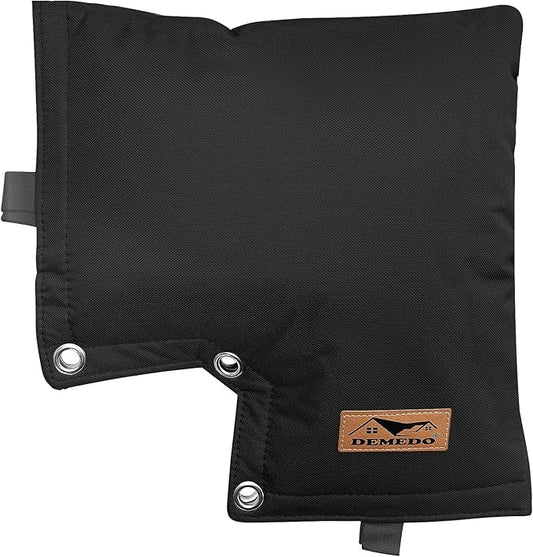 Backflow Preventer Insulation Cover - Backflow Pressure Vacuum Breaker Cover - Insulated Backflow Cover Pouch for Irrigation Back Flow Sprinkler Valves in Winter or Sun Exposure (13โW x 12โH, Black)