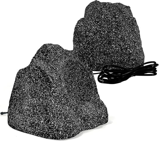 STUDIOFINIX 6.5 Inches Bluetooth Rock Speakers Outdoor Waterproof, 400W Powerful Bass & All Weather, for Backyard Garden Pool Deck BBQ Porch (Pair