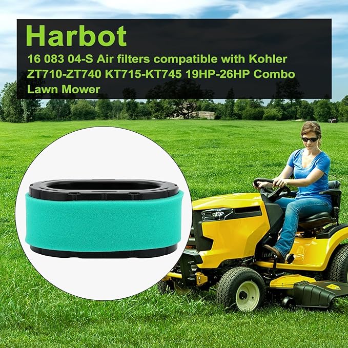 16 083 04-S Air Filter For Kohler KT610 KT620 KT715 KT725 KT730 KT735 KT740 Engine Lawn Mower with 16 083 05-S Pre Filter 52 050 02-S Oil Filter 24 393 04-S Fuel Pump