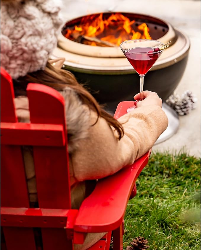 Cuisinart 24” Cleanburn Smokeless Fire Pit with Removable Base for Ash, Portable Wood Burning Outdoor Fireplace, Stainless Steel Smoke Free Outdoor Heater, Enhanced Airflow and Easy Cleanup