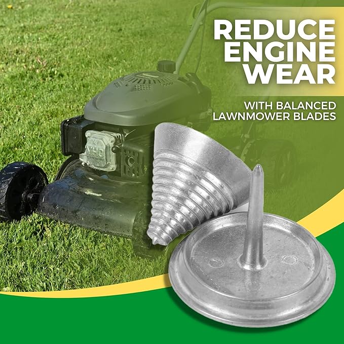 TonGass (2-Pack Metal Precision Blade Balancers for Lawn Mower Blade Sharpener Balances Blades After Sharpening Universal Design Lawn Mower Blades Balancer Lawnmower Accessories