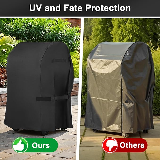 LBTING Grill Cover, 40-inch Heavy Duty 300D Oxford Waterproof Windproof UV Resistant BBQ Gas Grill Cover for Outdoor Barbecue Fit Most Brands Weber, Brinkmann, Char Broil, Holland