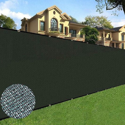 Sunnyglade 4 feet x 50 feet Privacy Screen Fence Heavy Duty Fencing Mesh Shade Net Cover for Wall Garden Yard Backyard (4 ft X 50 ft, Green)