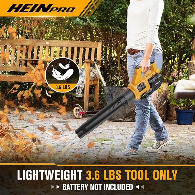 Cordless Leaf Blower Compatible with Dewalt 20V Max Battery 400CFM Electric Leaf Blower Cordless, Variable Speed, Turbo Mode, Leaf blowers Battery Powered for Lawn Care, Yard(Bare Tool)