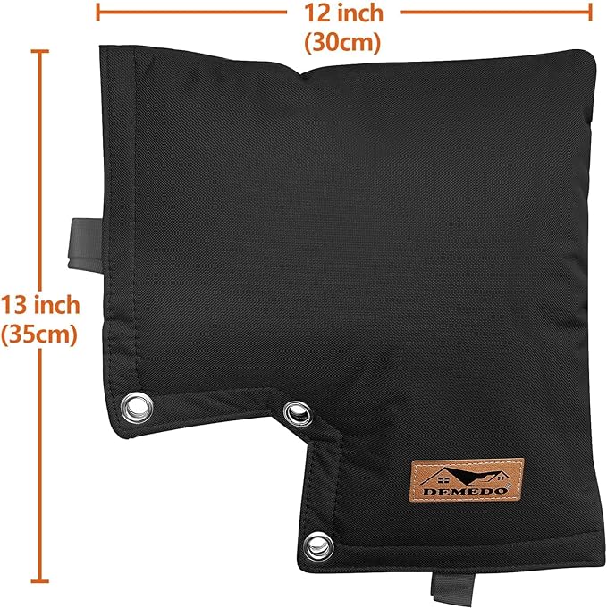 Backflow Preventer Insulation Cover - Backflow Pressure Vacuum Breaker Cover - Insulated Backflow Cover Pouch for Irrigation Back Flow Sprinkler Valves in Winter or Sun Exposure (13”W x 12”H, Black)