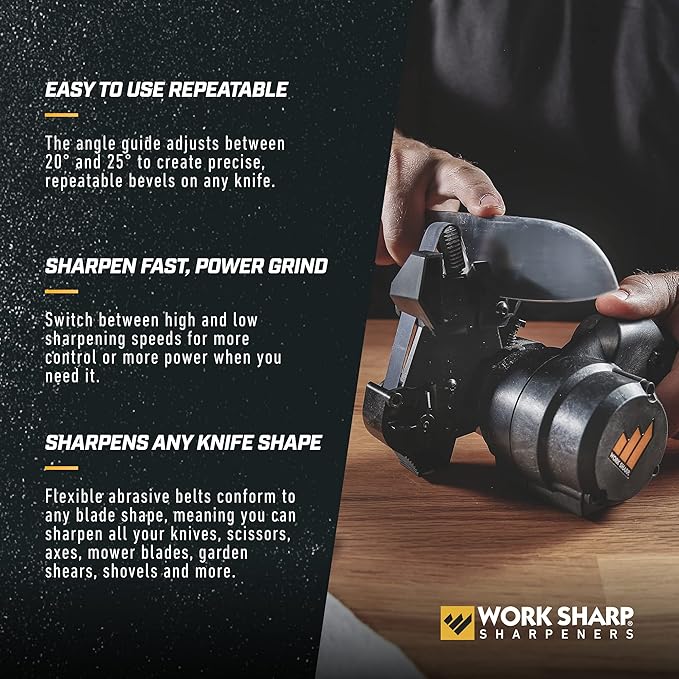 Work Sharp Knife and Tool Sharpener with extra replacement belts