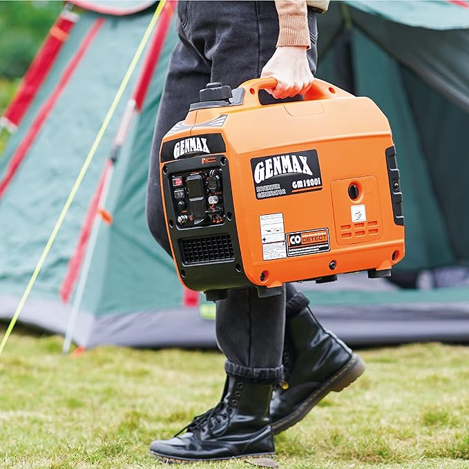 GENMAX Generator,EPA Compliant, Eco-Mode Feature, Ultra Lightweight for Backup Home Use & Camping