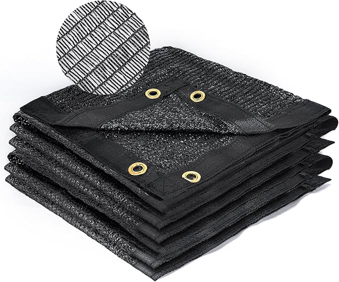 Kesfitt Garden 40% Shade Cloth, Resistant Sun Shade Net 20x20FT Mesh Tarp with HDPE Material and Reinforced Grommets Shade Trap for Greenhouse, Plant, Pergola, and Backyard Patio Sunshade