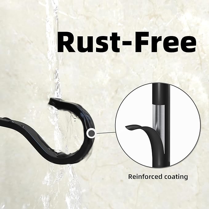 6 Inch 2 Pack Heavy Duty Outdoor Plant Hangers for Hanging Baskets, Iron Plant Brackets for Hanging Plants Outside, Metal Plant Hooks Plant Wall Hooks for Hanging Lantern, Bird Feeder