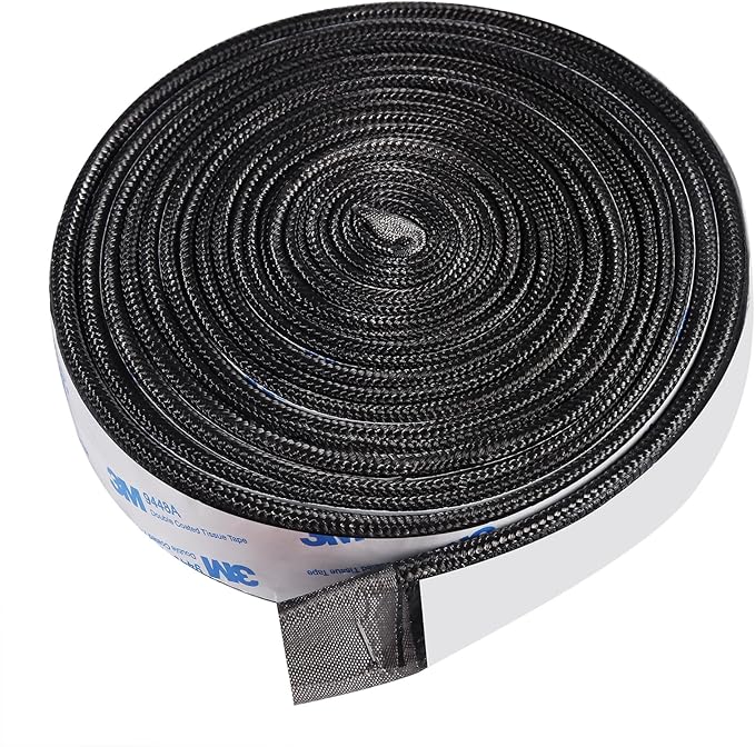 Smoker Gasket Seal for Kamado Joe Classic Grill, 150 Inch High Temp Fiberglass Wire Mesh Gasket Sealer Replacement Parts Self Stick Kit