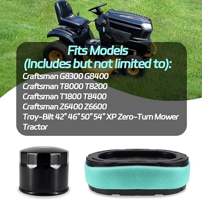 32-083-09-S Air Filter Oil Filter for Kohler 7000 Series KT745 KT740 KT735 KT730 KT725 KT715 KT610 KT620 19-26HP Engine Lawn Mower for Cub Cadet XT1 XT2 Husqvarna Craftsman Troy-Bilt KH-32883-09-S1